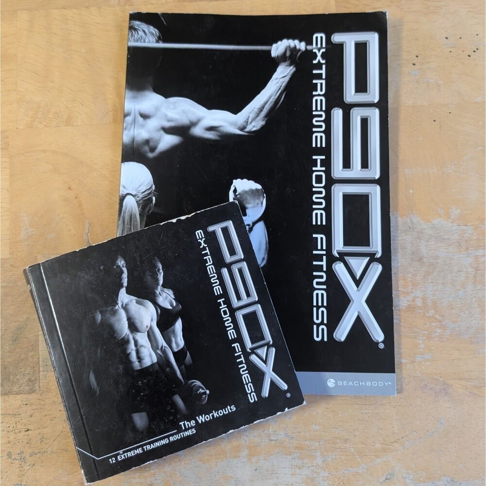 P90X Extreme Home Fitness Workout Complete 12 DVD Set Exercise Program w/ Book